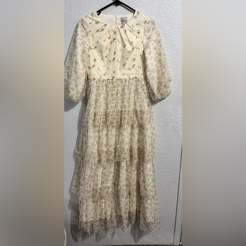 Dainty Jewells Floral Cream Dress